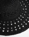 Sombreros verano Sombrero De Crochet - Negro