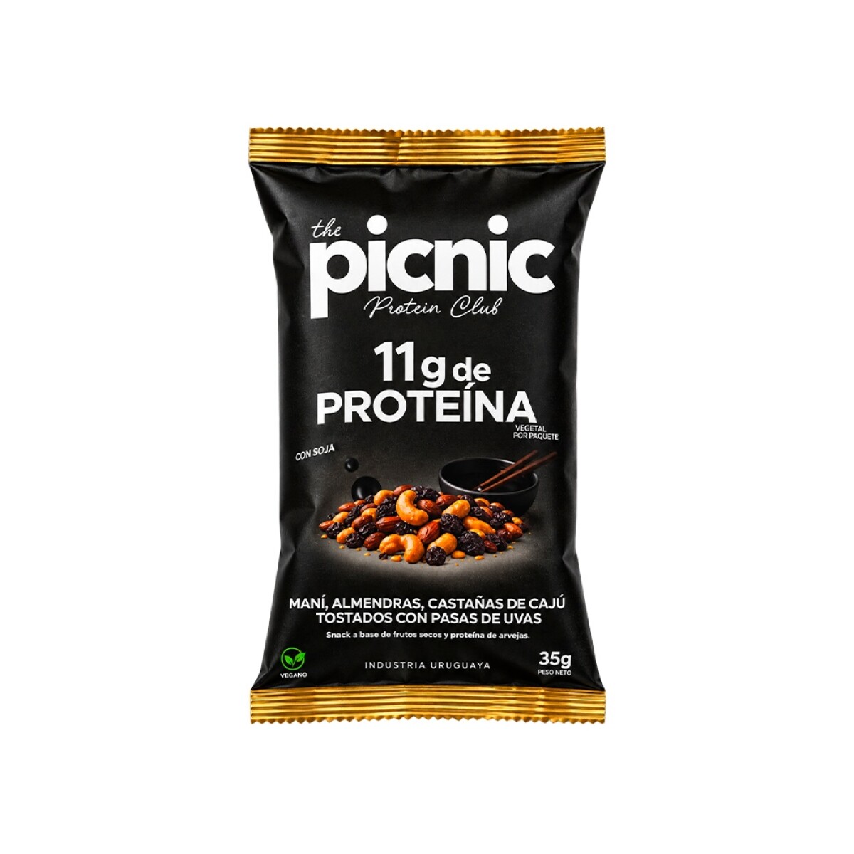Mix de Frutos Secos Tostados con Pasas +11 Proteína 35g Picnic 
