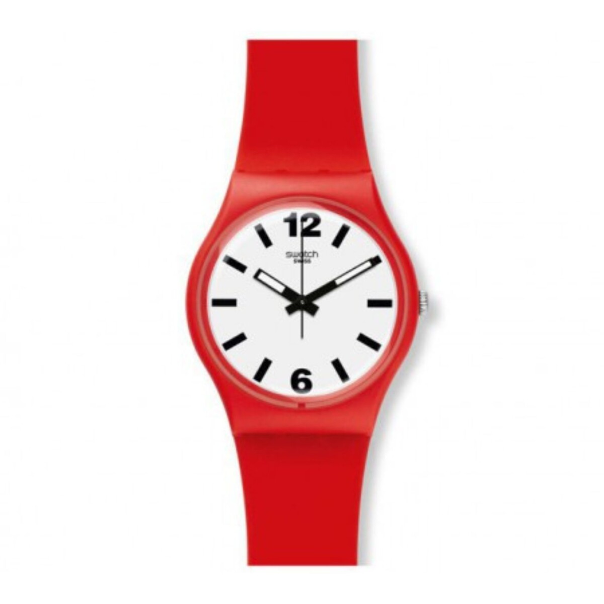 Reloj Swatch Gr162 En Silicona Color Rojo 