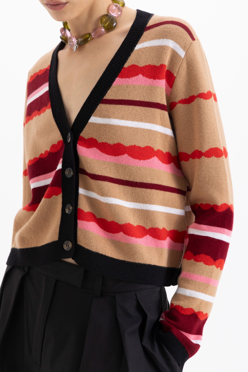 CARDIGAN BACIO Camel