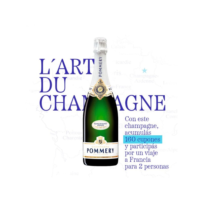 Pommery Apanage Blanc De Blancs 750ml Pommery Apanage Blanc De Blancs 750ml