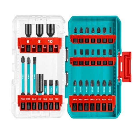 Set De Puntas Y Dados Para Atornillador De Impacto - 31 Piezas Set De Puntas Y Dados Para Atornillador De Impacto - 31 Piezas