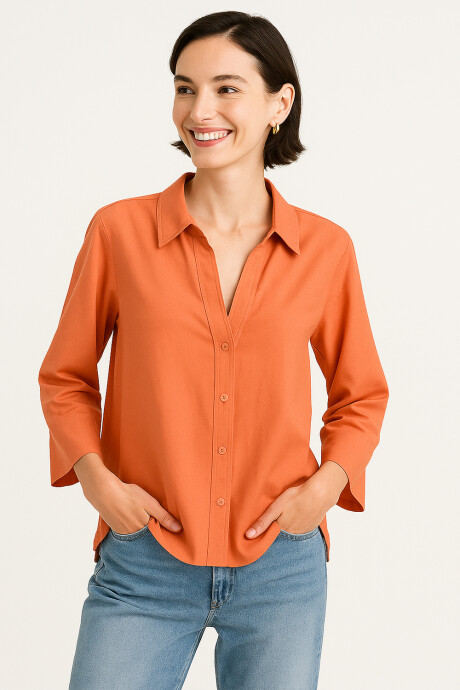 Camisa Kabak Rojo Anaranjado
