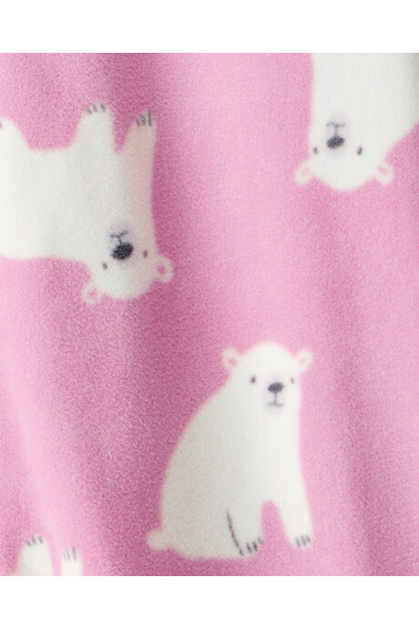 Pijama una pieza de micropolar, con pie, diseño osos polares Sin color