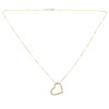 Colgante con cadena Heart en oro amarillo 18k y brillantes Colgante con cadena Heart en oro amarillo 18k y brillantes