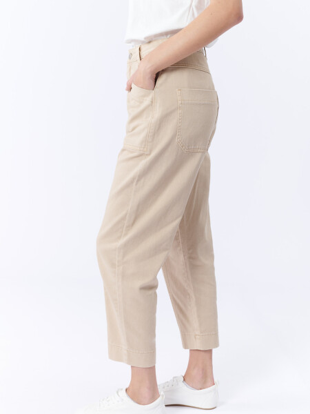 Pantalón Jean Liviano Carrot Beige