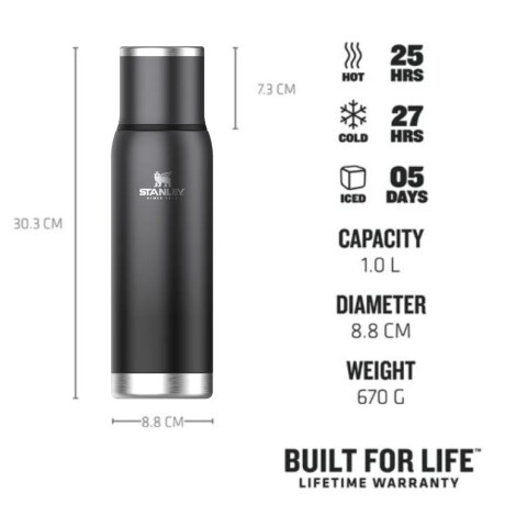 Termo Stanley The Adventure To-Go Bottle 1L Gris grafito