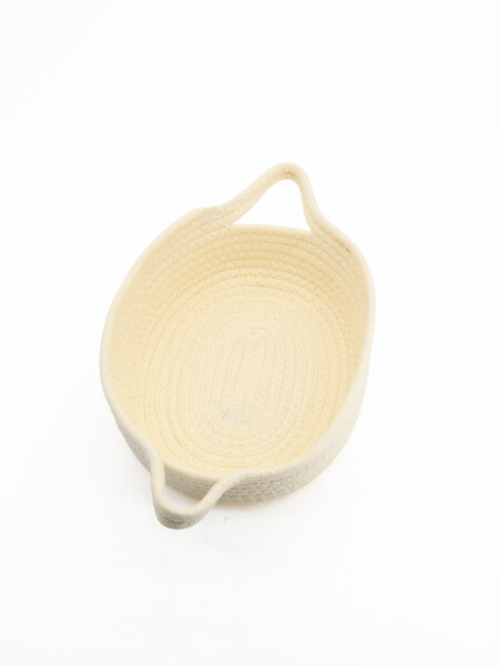 CANASTO ZIGGY OVAL OFF WHITE