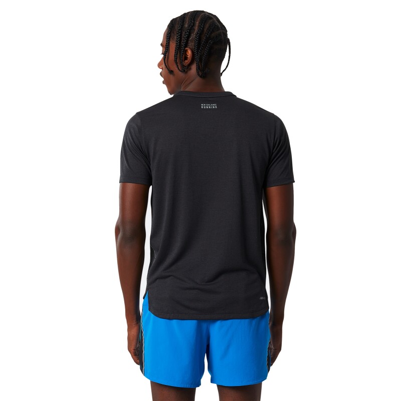 Camiseta Impact Run Sleeve de Hombre Negro