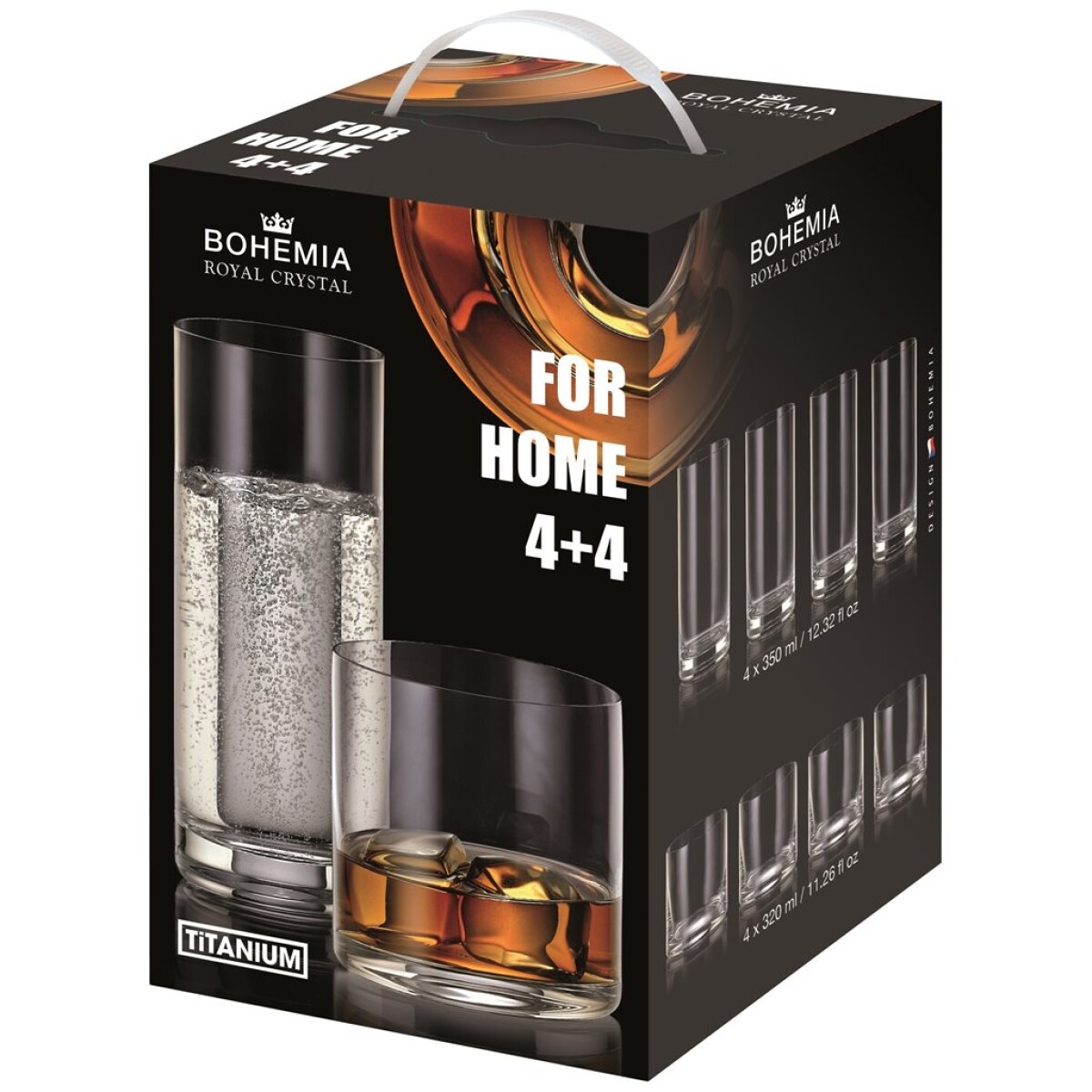 Vasos de Whisky de Cristal Set 4x4 