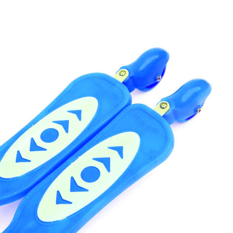 Monopatín Tripatín Tijera Regulable 4 Ruedas + Casco! Celeste