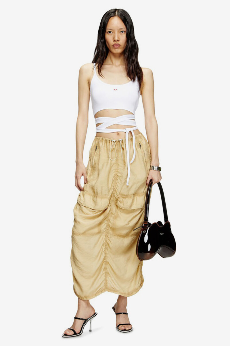 T-LEYA-TAIL TOP Blanco