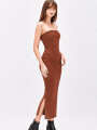 Vestido Runpia Marron Medio