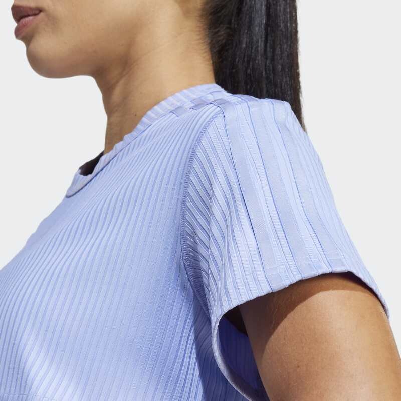 Remera Adidas Rib 3 Rayas Azul