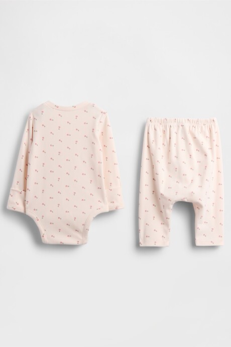 Set De Body Y Pantalón Bebé Barely Pink