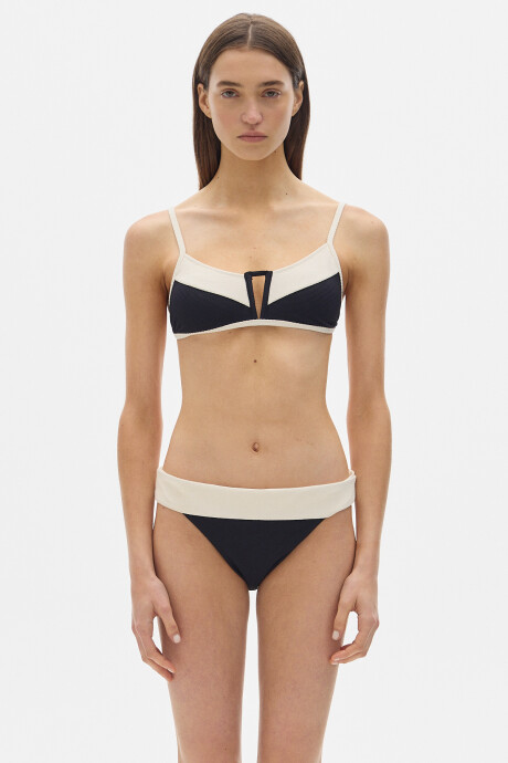 Bikini Top Creek Black/Cream