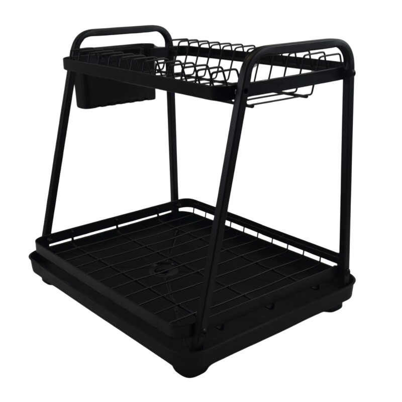 Escurridor 2 niveles para mesada NEGRO