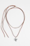 Collar cord dije acero plateado