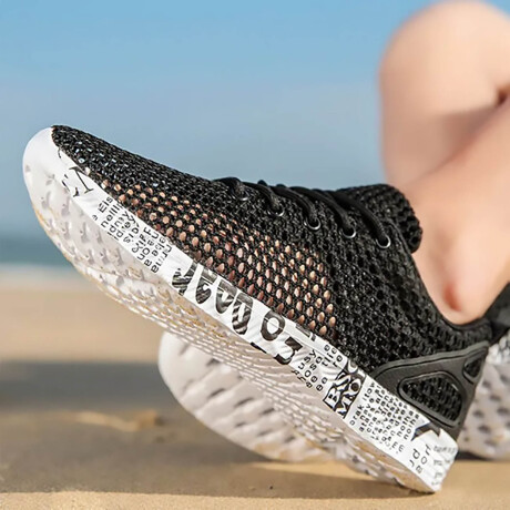 Calzado Deportivo Running Ventilados Para Adulto Negro