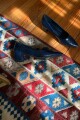 Zapato crocco con taco azul marino