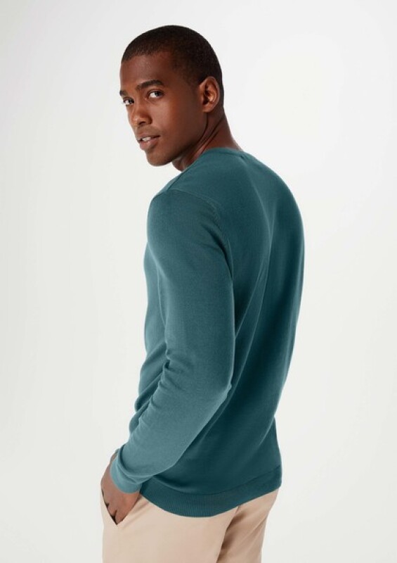 BLUSAO MASCULINO ADULTO (SWEATER) VERDE MEDIO