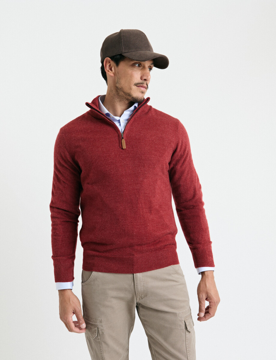 470415 REMERA HARRINGTON LABEL Naraja Melange