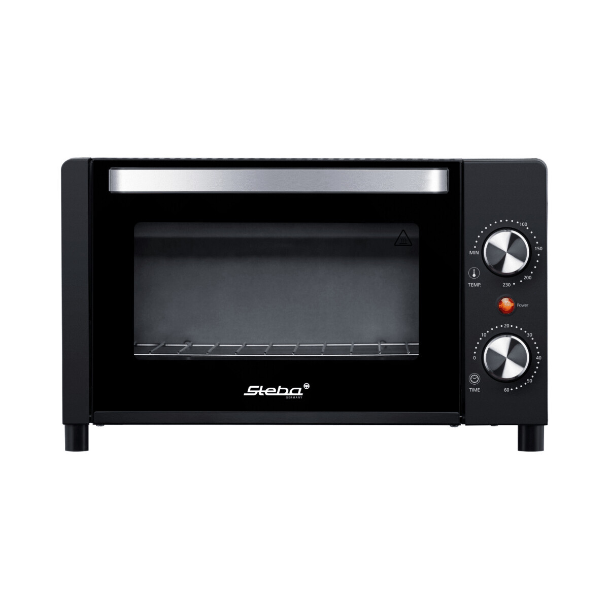 Horno negro y blanco 9 litros Steba 
