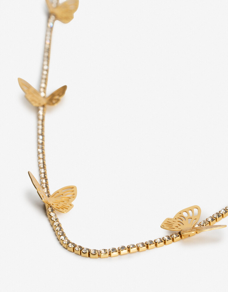 Collares Largos Strass Collares Largos Botanico - Dorado Oro Amarillo