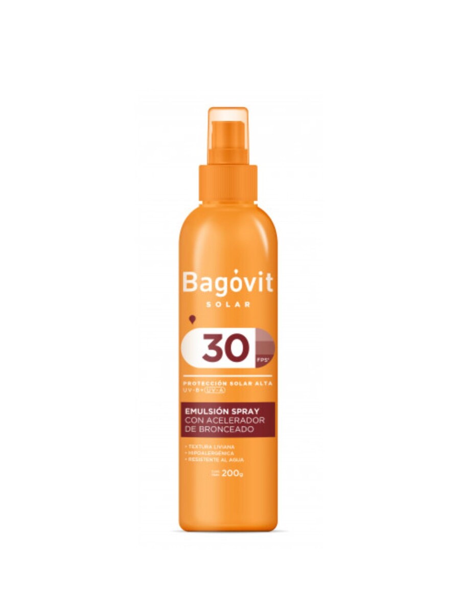 Bagovit Emulsión Spray Con Acelerador de Bronceado 