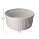 Ramequin redondo 8x4 cm porcelana blanco BLANCO