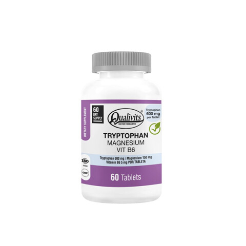 Qualivits Tryptophan magnesiun Vit B6 x60