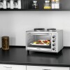 Horno Eléctrico de mesada Punktal 48Lts 1800w Inox Gris