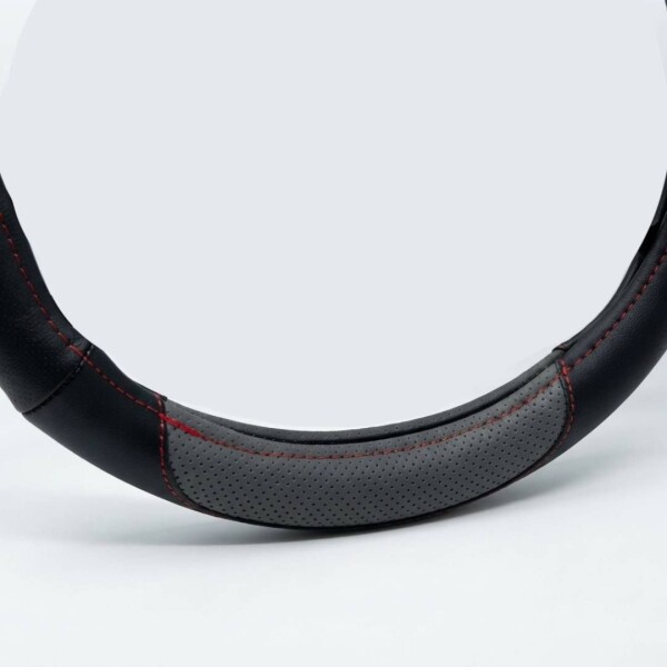 Cubre Volante Auto Protector Gris Negro Combinado Cubre Volante Auto Protector Gris Negro Combinado