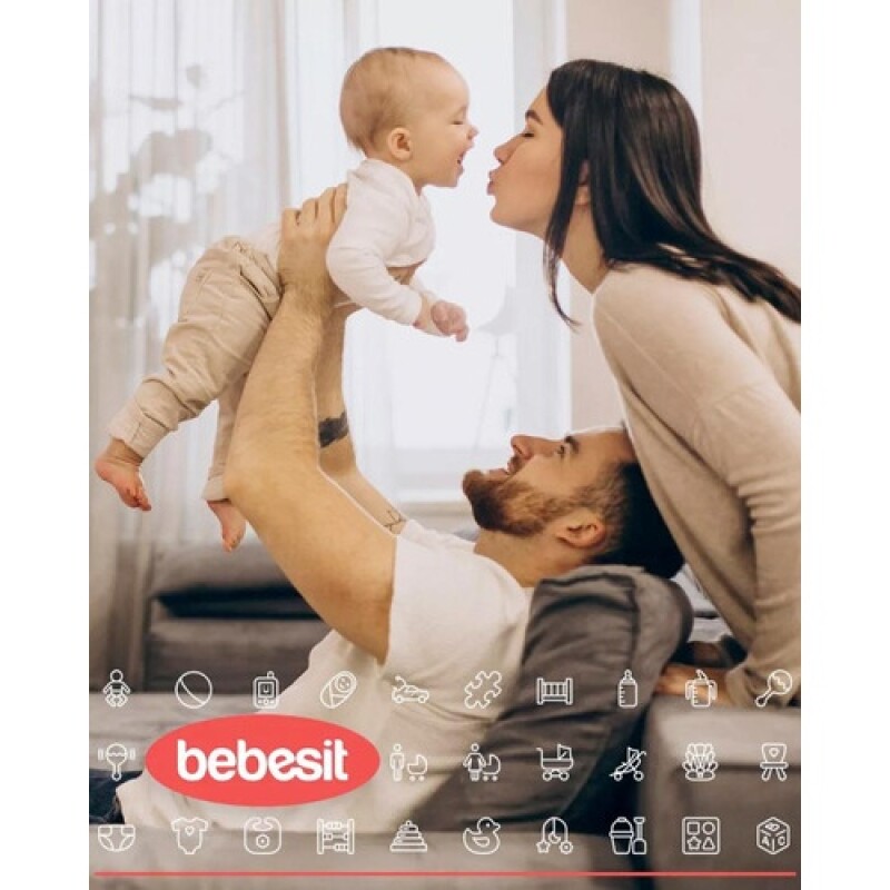 Silla de comer para bebé Bebesit Snack plegable y ajustable gris con cinturón seguro para usar en casa Gris