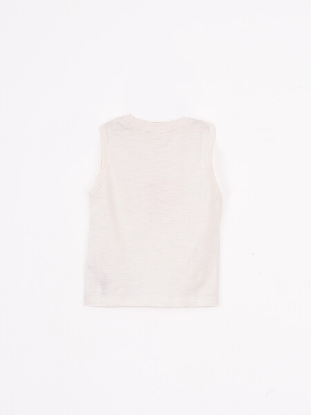 MUSCULOSA ESTAMPADA OFF WHITE