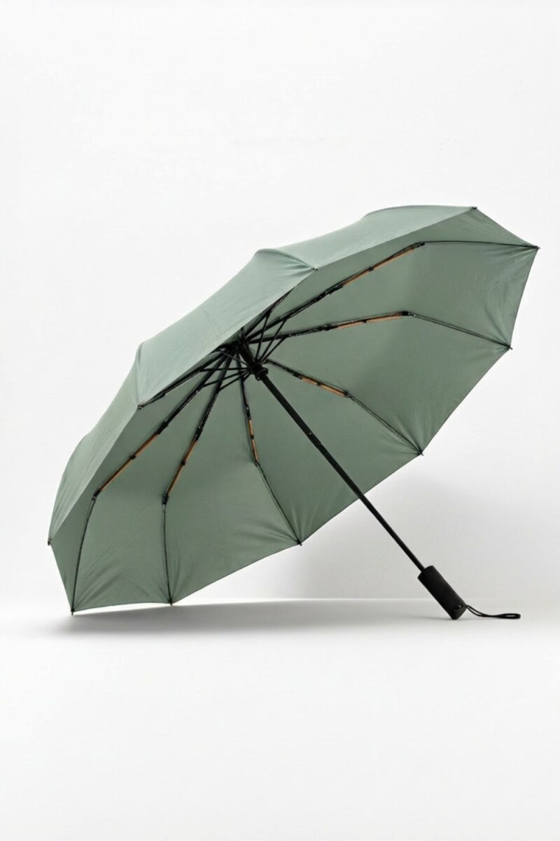 Paraguas liso verde