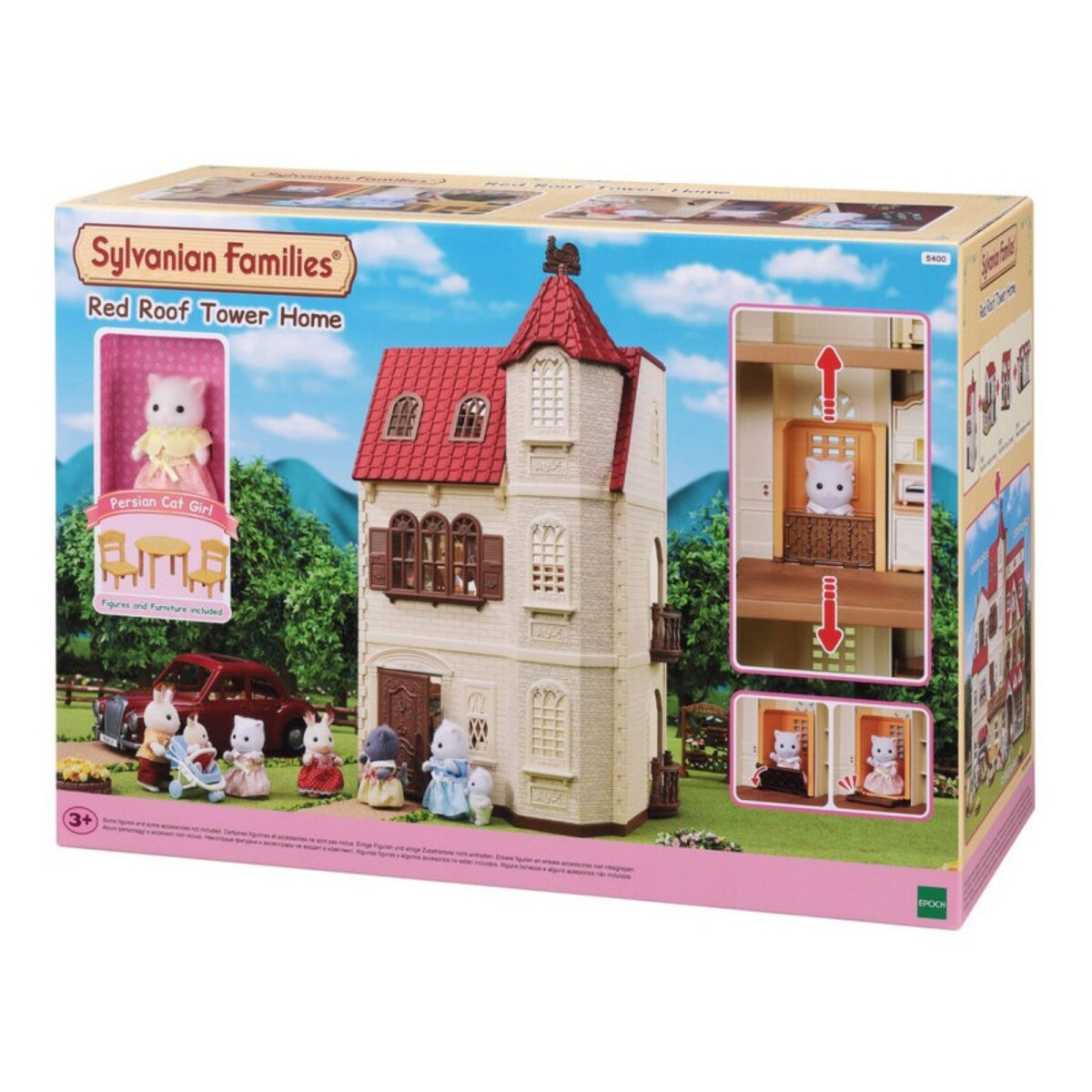 Sylvanian Families Casa 3 Pisos Ascensor + Muebles + Figura 