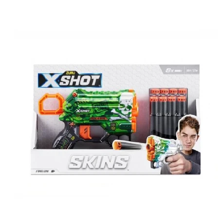 Pistola X-shot Skins Menace 8 Dardos 36515 001