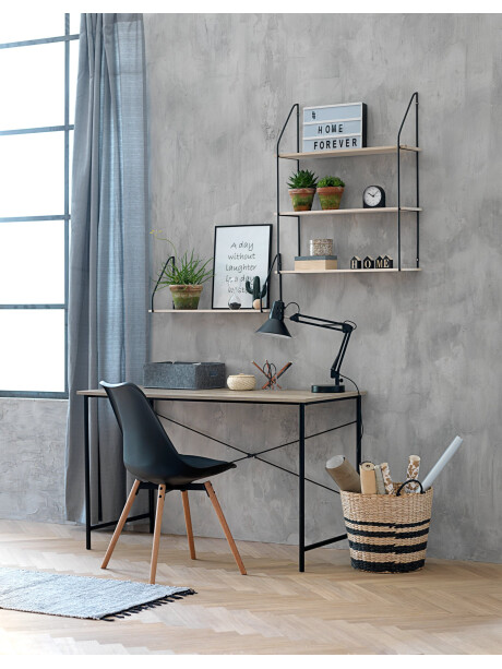 Silla de comedor KASTRUP negro/roble Silla de comedor KASTRUP negro/roble