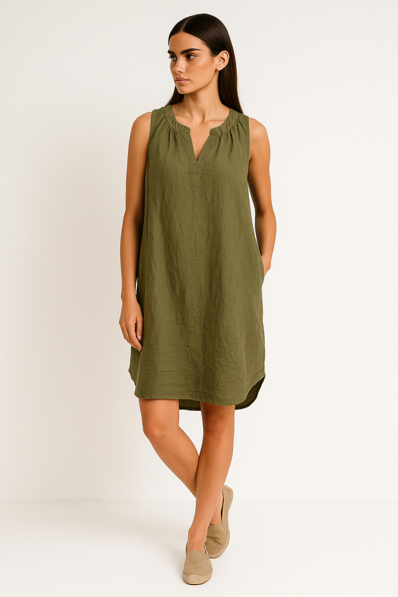 Vestido Yandor - Verde Oliva 