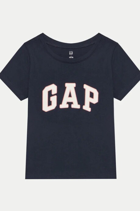 Remera Logo Gap Manga Corta Toddler Niña Tapestry Navy