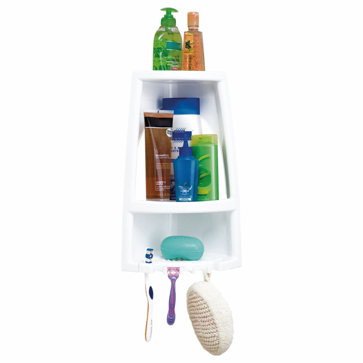 Esquinero Para Baño Ducha Plástico Rimax Oferta Hts - Blanco 