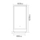 ESPEJOS ANTICORROSION 60X120 ESTANTE LED SENSOR NICKEL LISOS 000