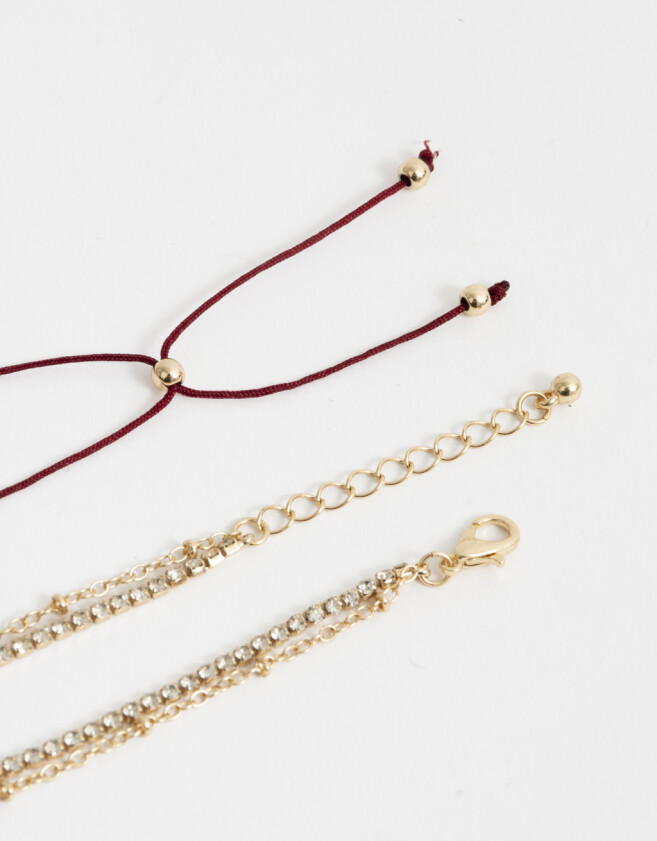 Pulseras Flexibles Sets Bañada en Oro Set De Pulseras Flexibles - Dorado