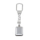 Llavero Plata 925, Medalla rectangular lisa Llavero Plata 925, Medalla rectangular lisa