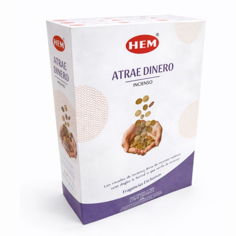 INCIENSO HEM PREMIUM 25 GR X12 Atrae Dinero