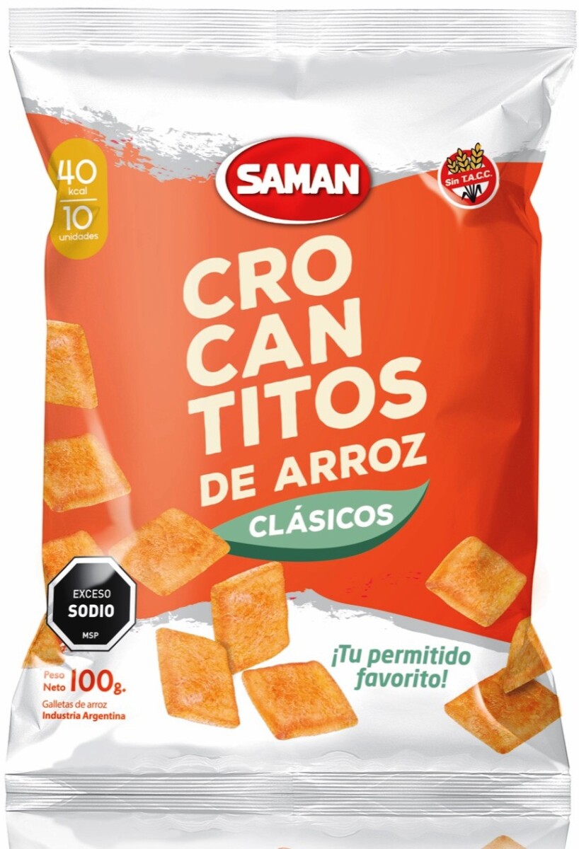 SNACK ARROZ SAMAN 100G CROCANTITO CLASICO 
