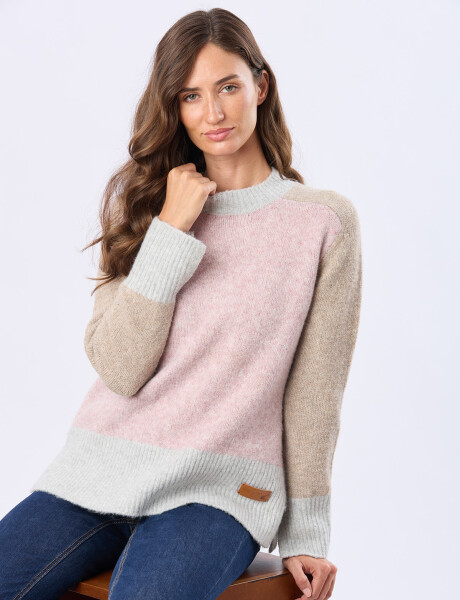 BUZO TEJIDO BLOQUE Rosa