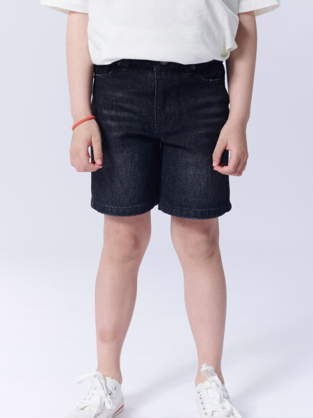 Bermuda de jean Gris Oscuro