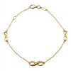 Pulsera Infinito-Oro bajo-Sin Piedra-PU8046 sinpiedra